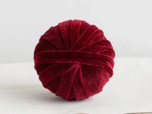 Velvet Decorative Sphere Burgundy Large