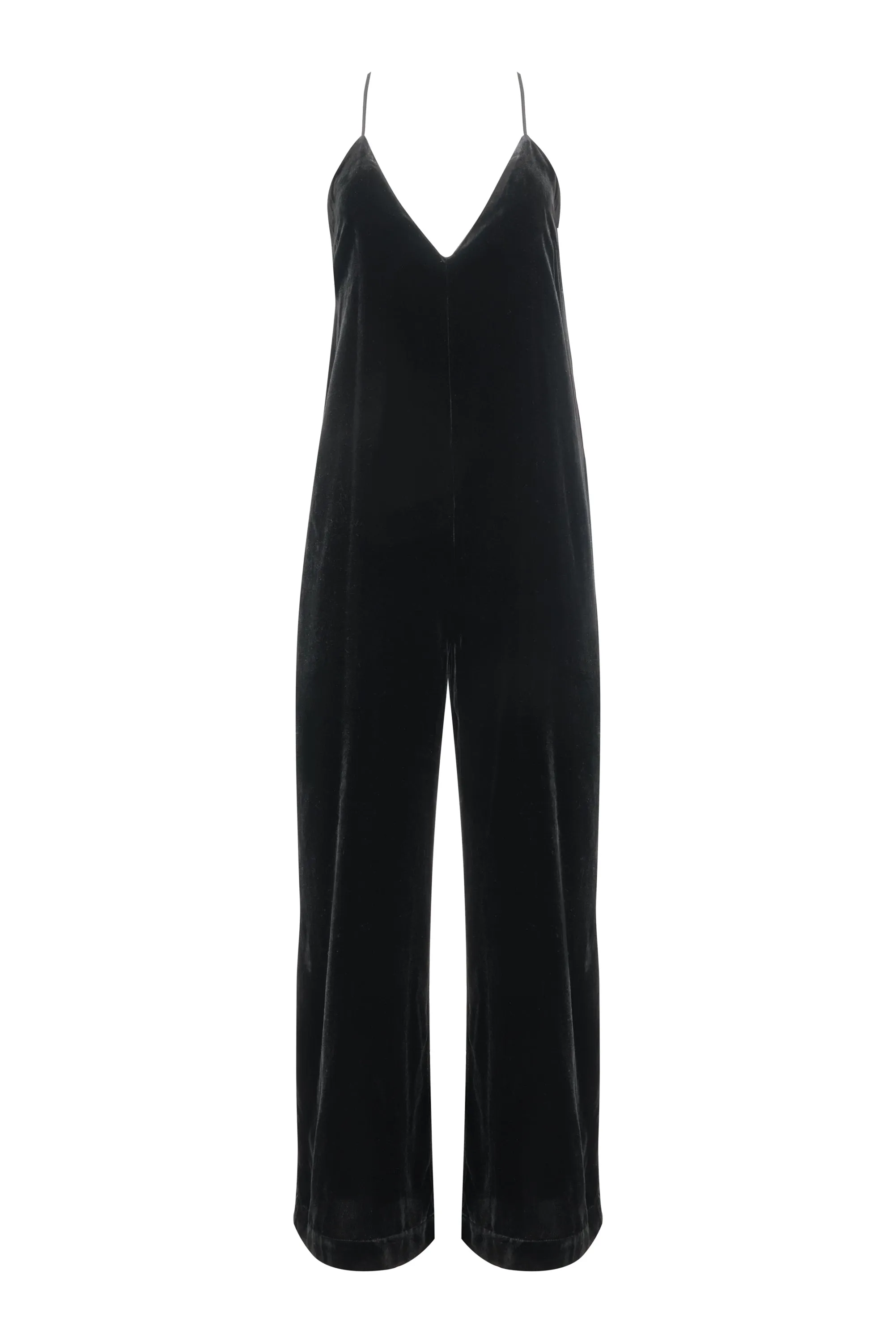 Velvet Jumpsuit - Black
