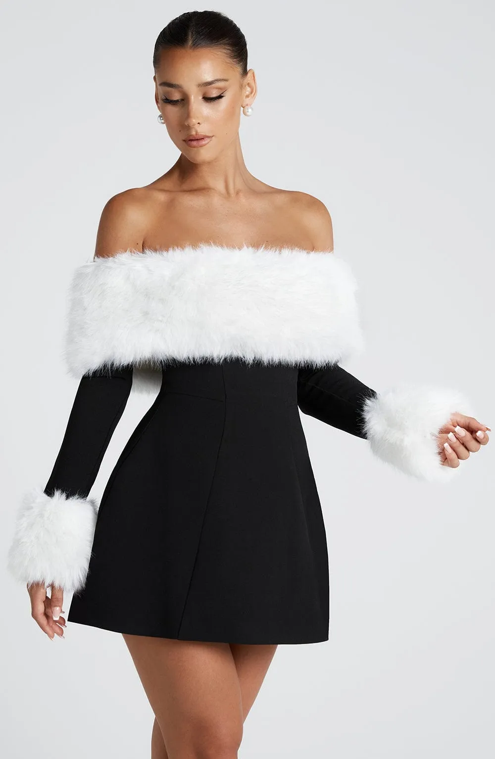 Villanelle Mini Dress - Black/White