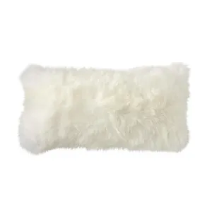 Virgin Australian Sheep Fur 12”x20” Lumbar Pillow VSF1220PLS R