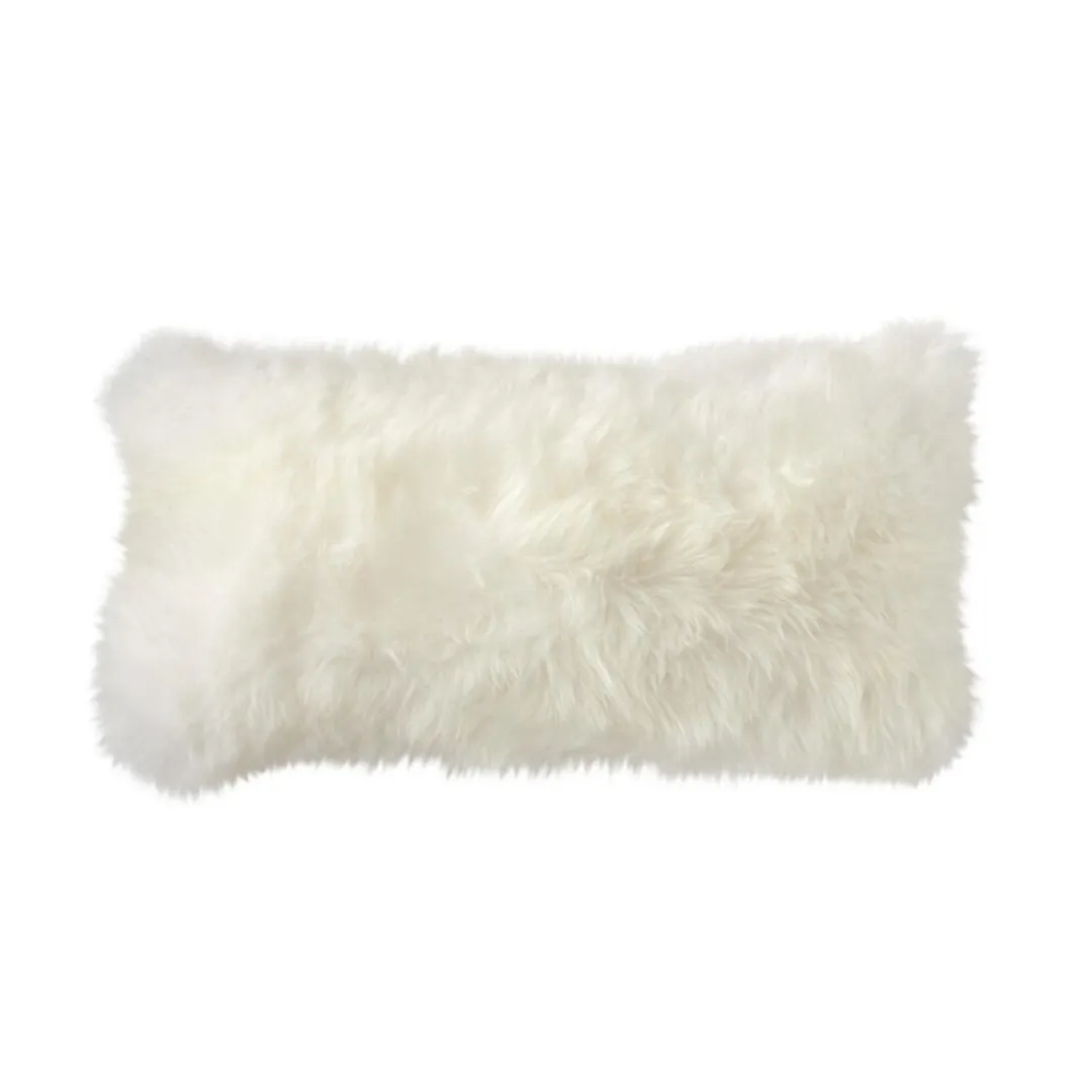 Virgin Australian Sheep Fur 12”x20” Lumbar Pillow VSF1220PLS R