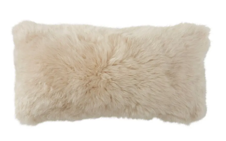 Virgin Australian Sheep Fur 12”x20” Lumbar Pillow VSF1220PLS SD