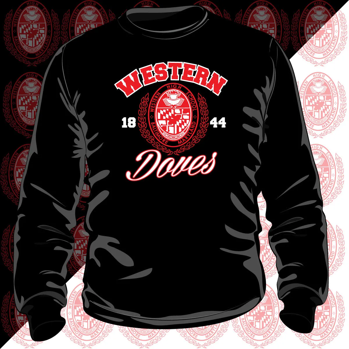 WESTERN HS | The SEAL |  Unisex Sweatshirt (DK)