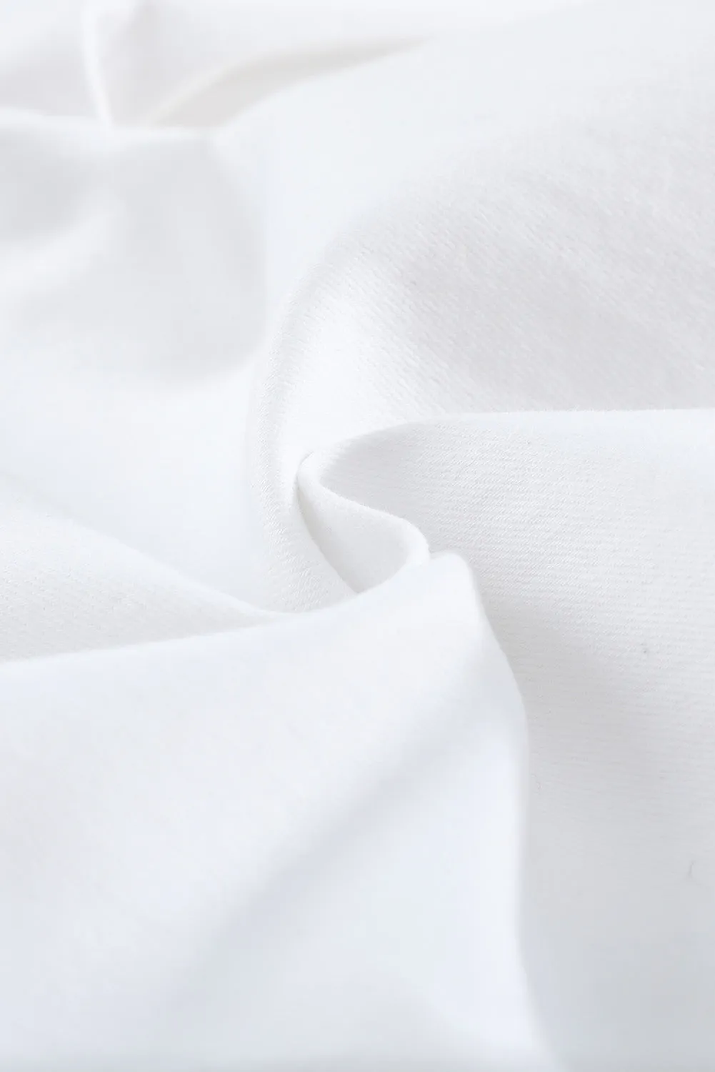 White Button down Denim Jeans