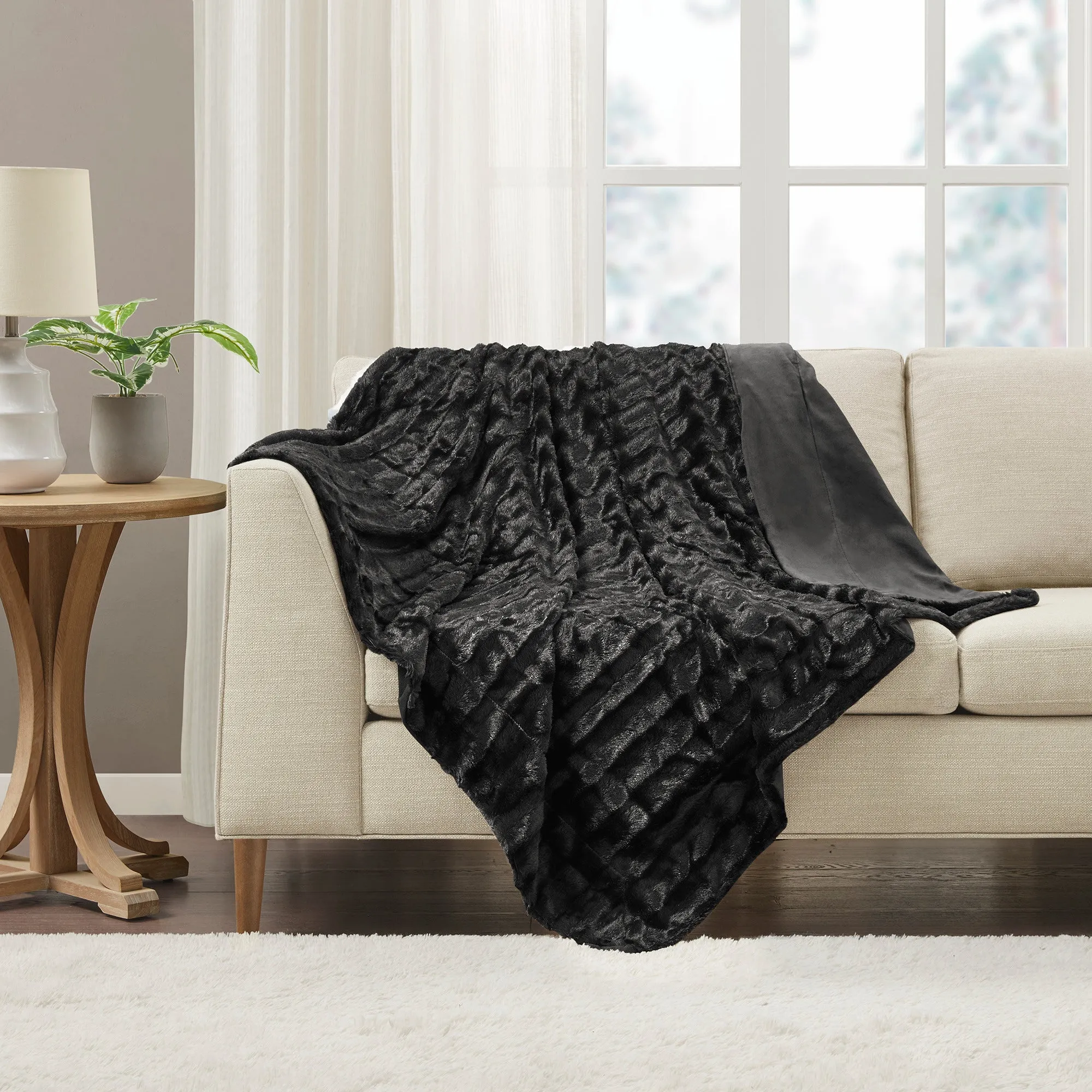 York Long Fur Throw